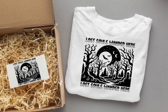 Lost Souls Halloween Vector Tee Design