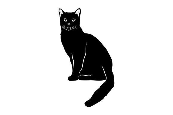 Silhouette Animal Cat Graphic Isolated